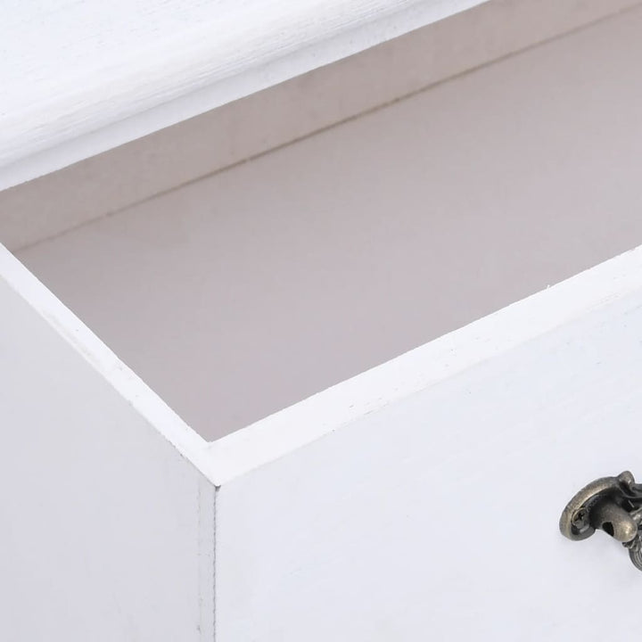 Dulap Cu Sertare, Alb, 60X30X75 Cm, Lemn