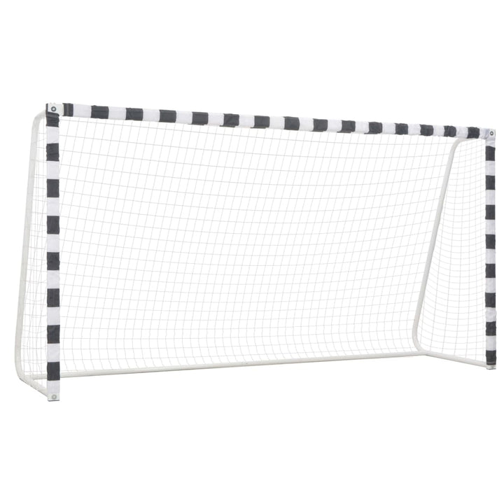 Poartă De Fotbal, Negru Și Alb, , Metal