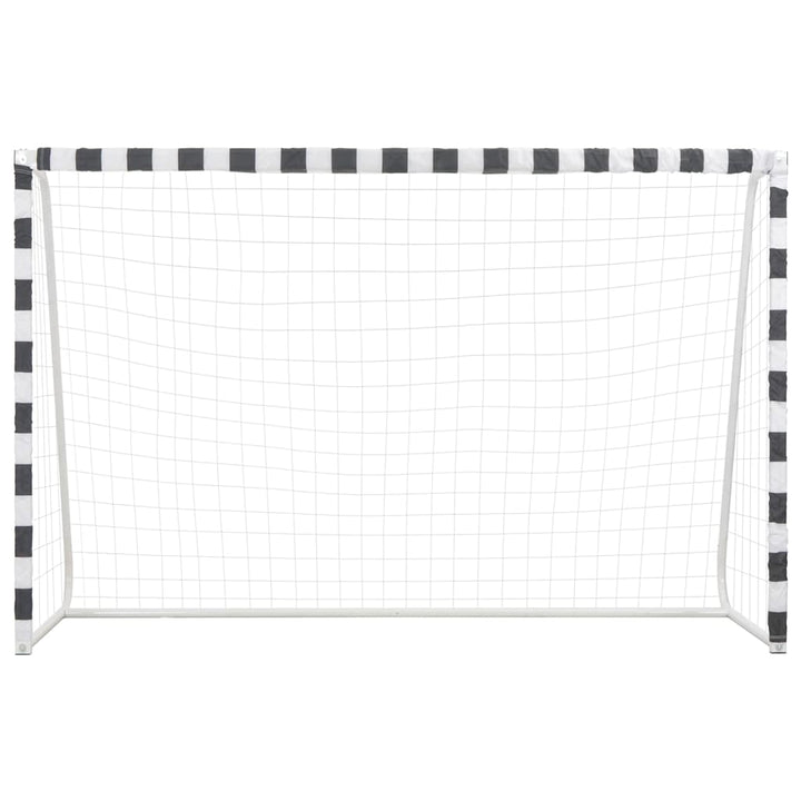 Poartă De Fotbal, Negru Și Alb, , Metal