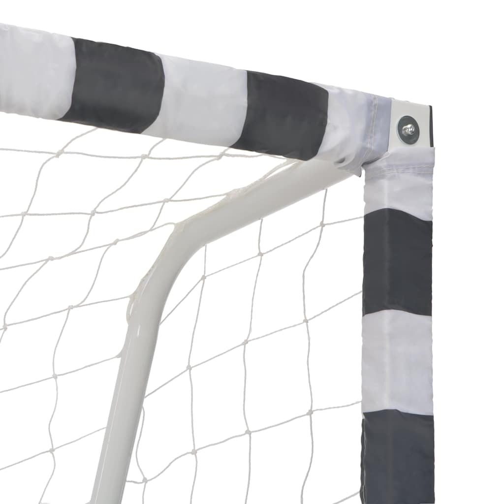 Poartă De Fotbal, Negru Și Alb, , Metal