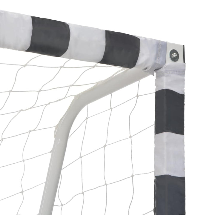 Poartă De Fotbal, Negru Și Alb, , Metal