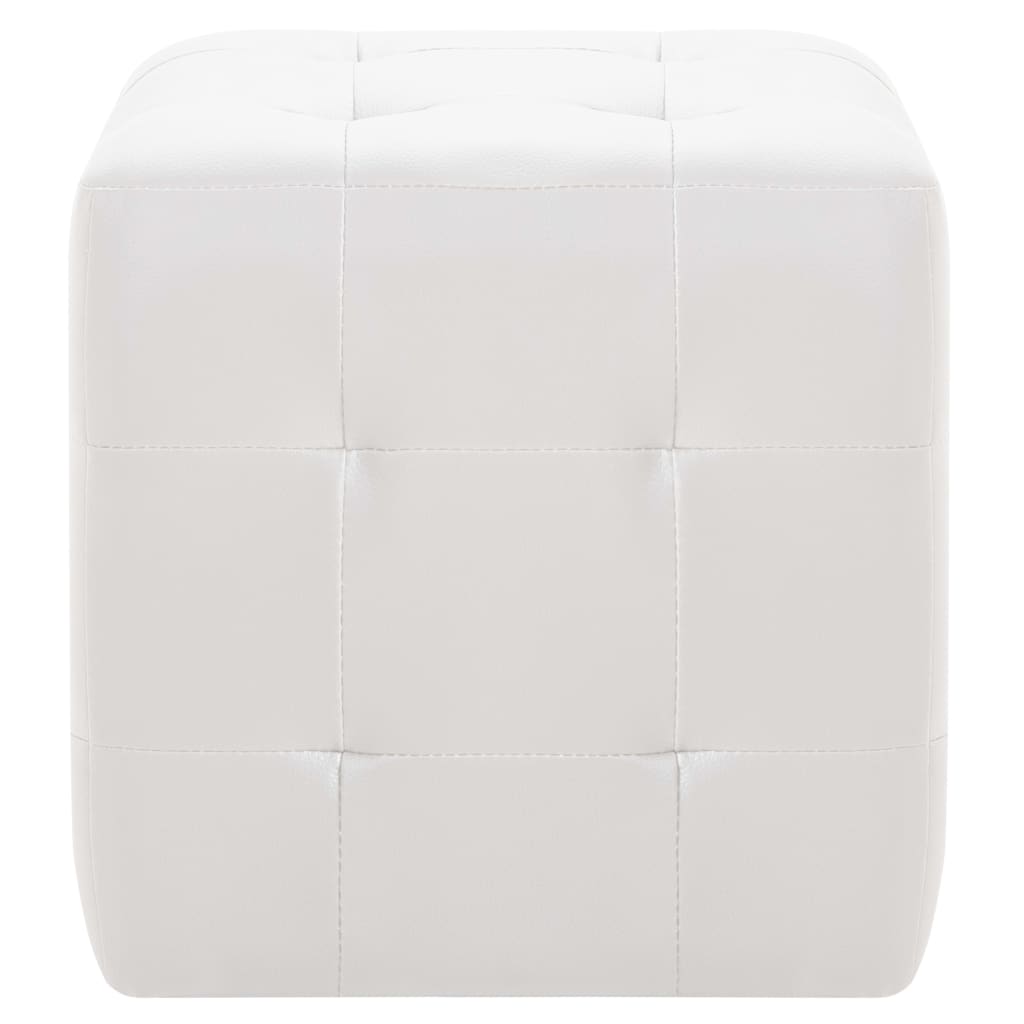 Taburet, 2 Buc., , 30X30X30 Cm, Piele Ecologică
