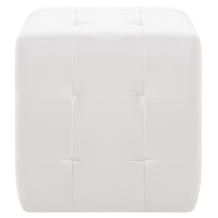 Taburet, 2 Buc., , 30X30X30 Cm, Piele Ecologică