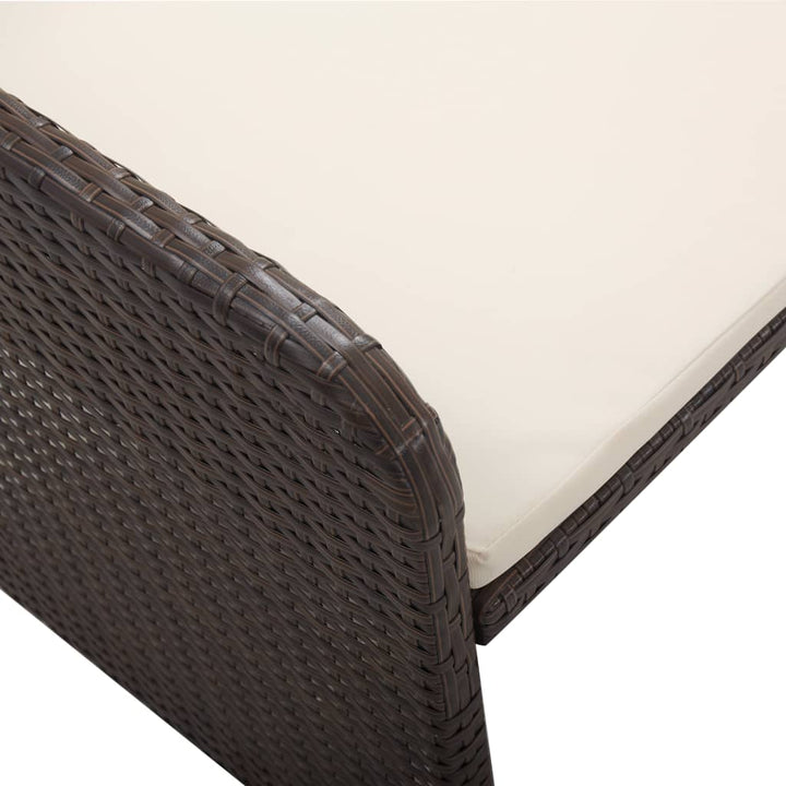 Vixl Set Mobilier De Grădină Cu Perne, 2 Piese, , Poliratan