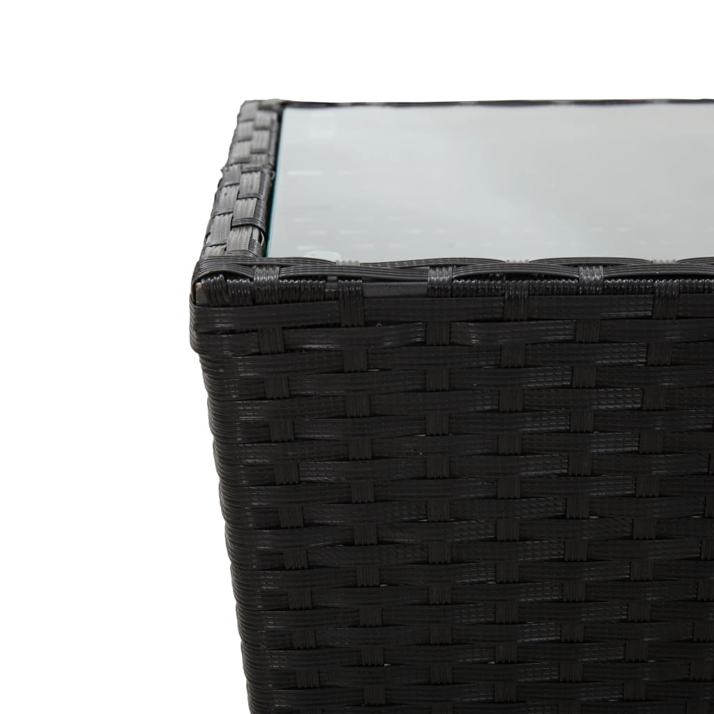 Masă De Ceai 41,5X41,5X43 Cm Poliratan Securizată