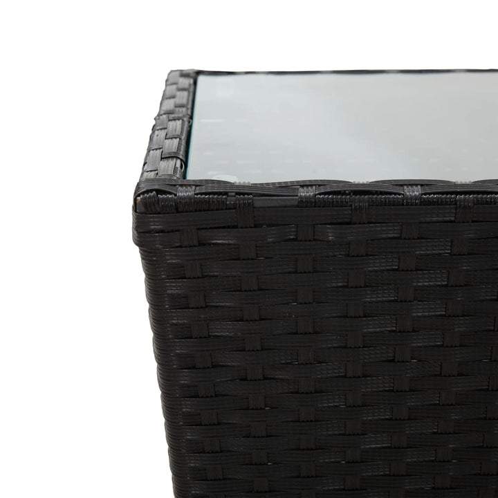 Masă De Ceai 41,5X41,5X43 Cm Poliratan Securizată