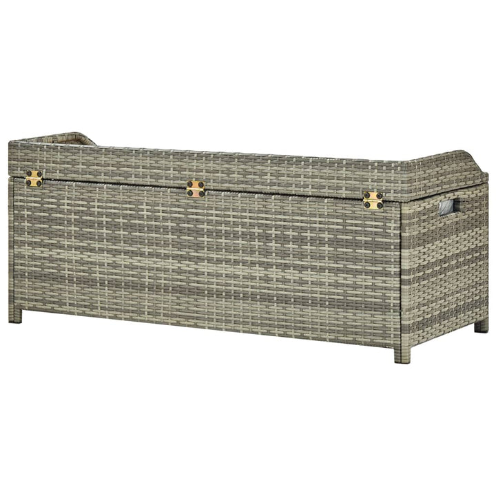 Bancă De Depozitare Pentru Grădină, , 120 Cm, Poliratan