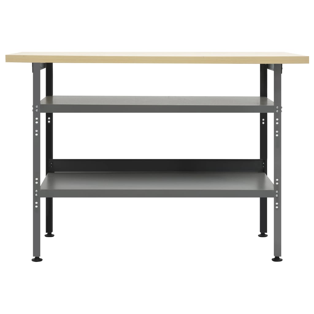 Banc De Lucru, Gri, 120 X 60 X 85 Cm, Oțel