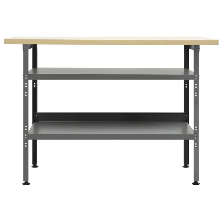 Banc De Lucru, Gri, 120 X 60 X 85 Cm, Oțel