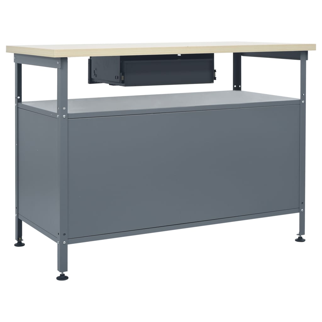 Banc De Lucru, Negru, 120 X 60 X 85 Cm, Oțel