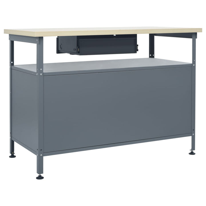Banc De Lucru, Negru, 120 X 60 X 85 Cm, Oțel