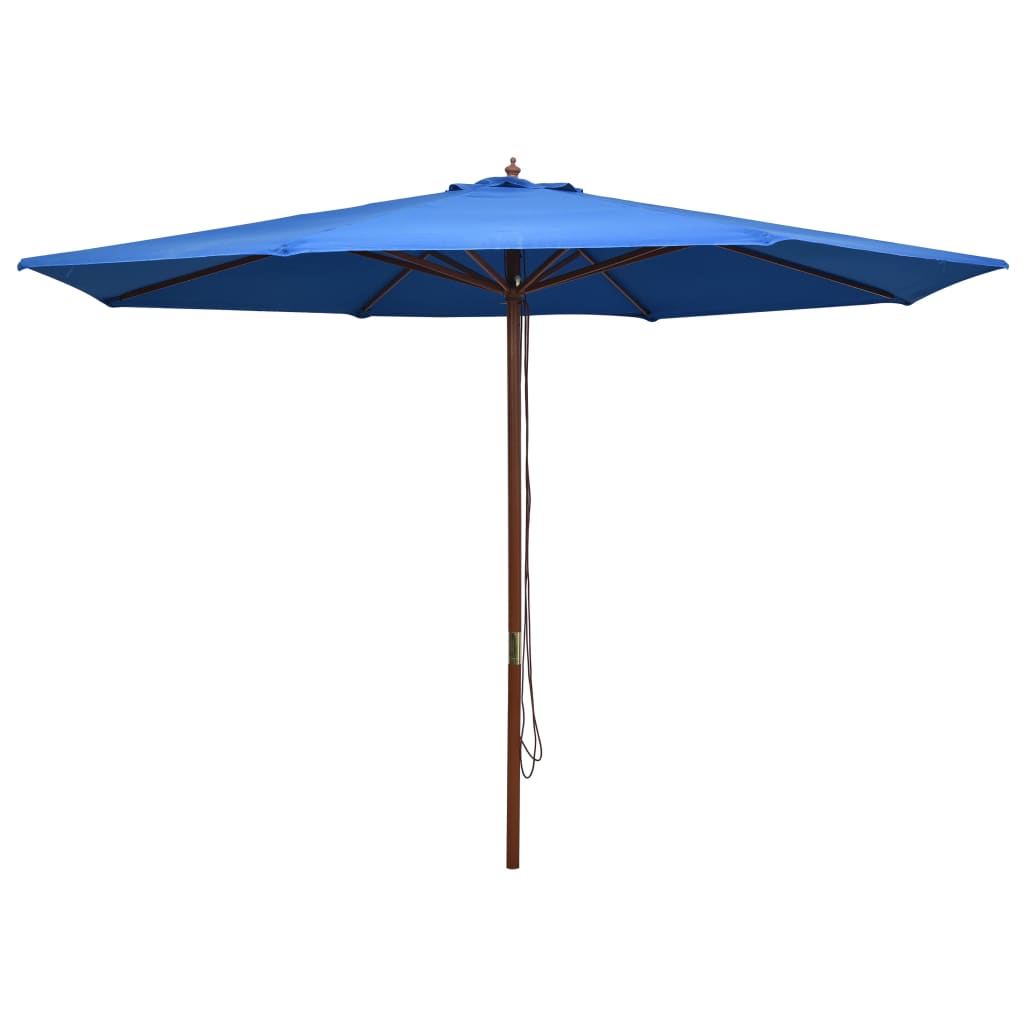 Umbrelă De Soare De Exterior, Stâlp Din Lemn, , 350 Cm