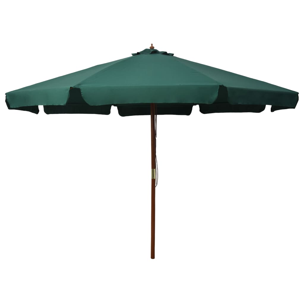 Umbrelă De Soare De Exterior, Stâlp Lemn, Iu, 330 Cm