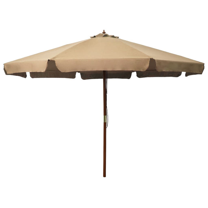 Umbrelă De Soare De Exterior, Stâlp Lemn, Iu, 330 Cm