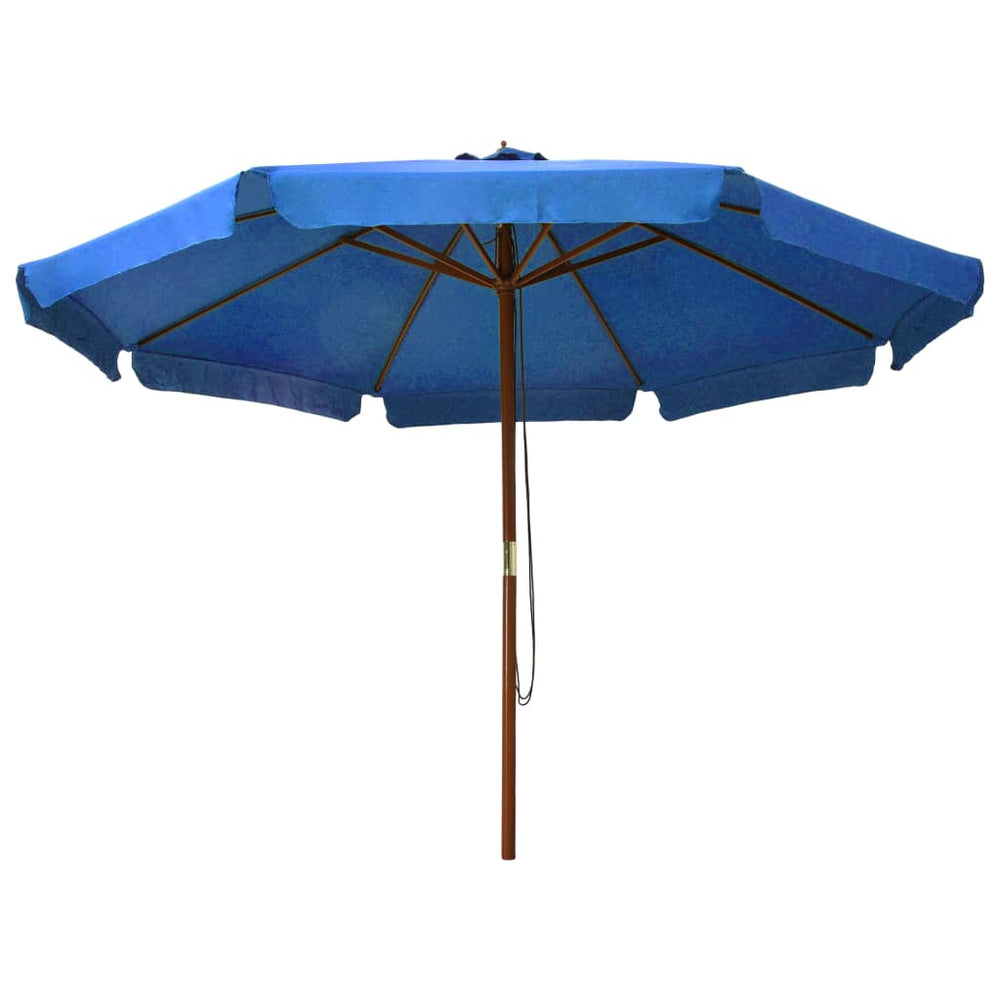 Umbrelă De Soare De Exterior, Stâlp Lemn, Iu, 330 Cm