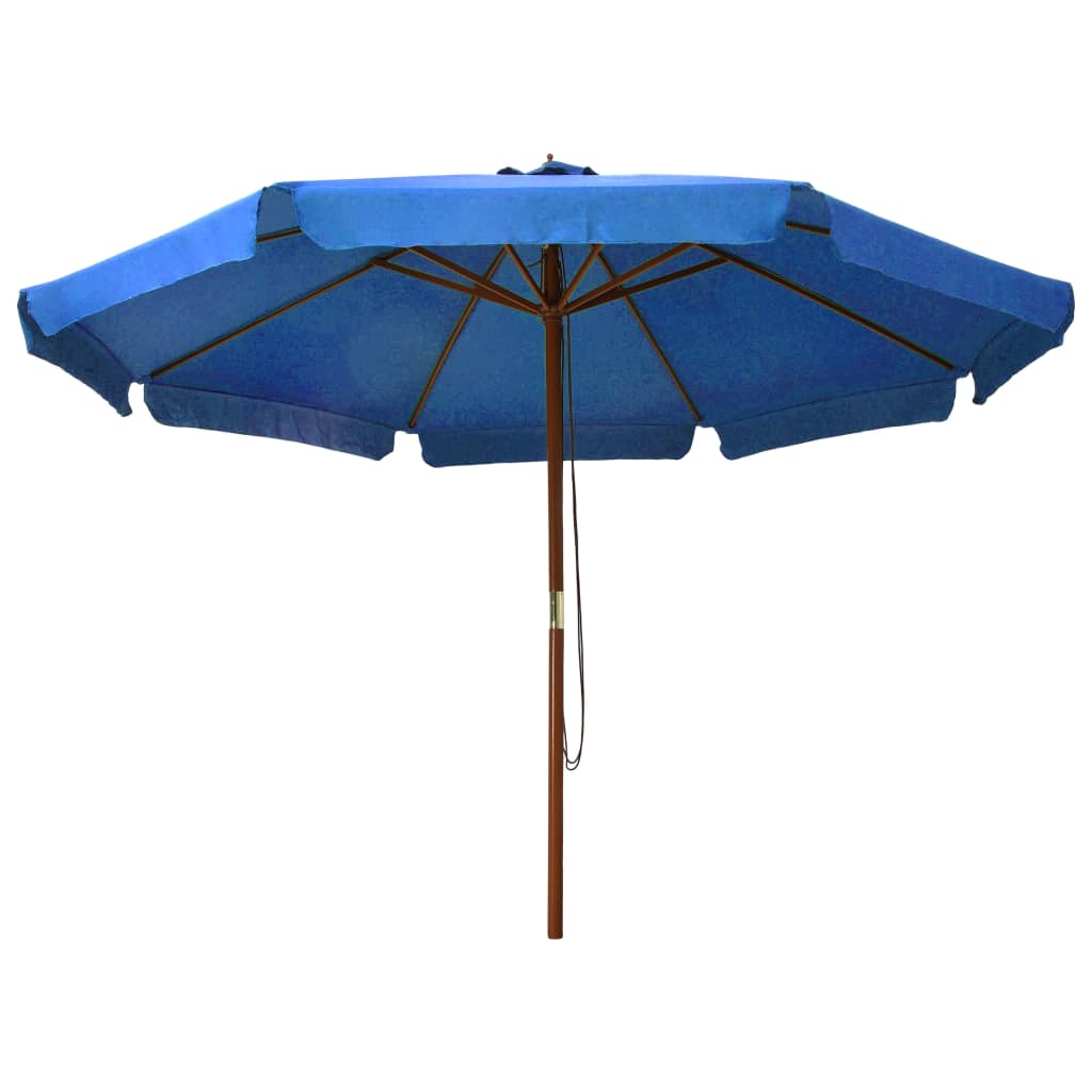 Umbrelă De Soare De Exterior, Stâlp Lemn, Iu, 330 Cm