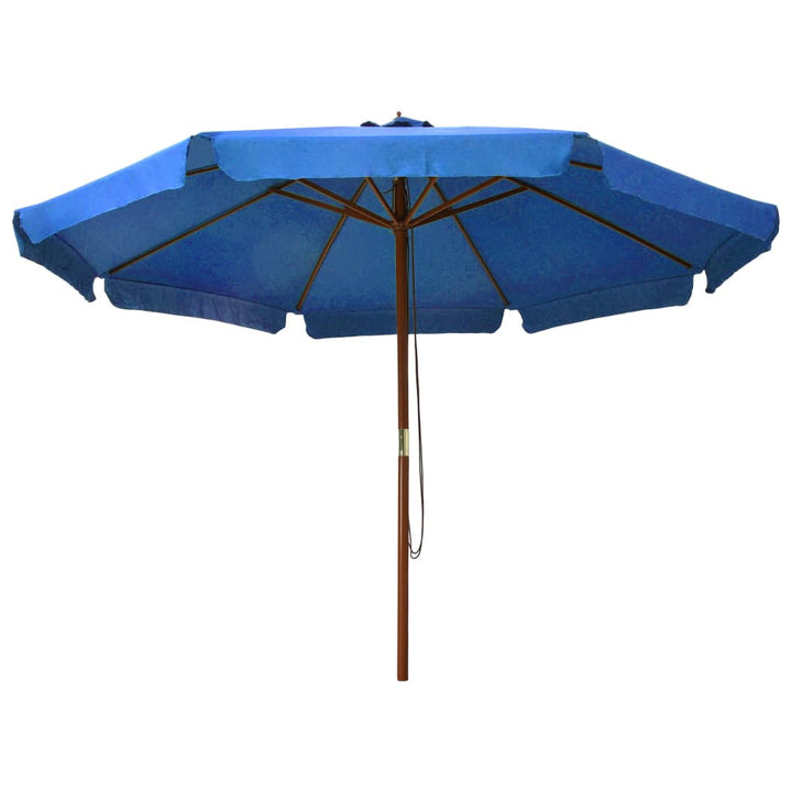 Umbrelă De Soare De Exterior, Stâlp Lemn, Iu, 330 Cm