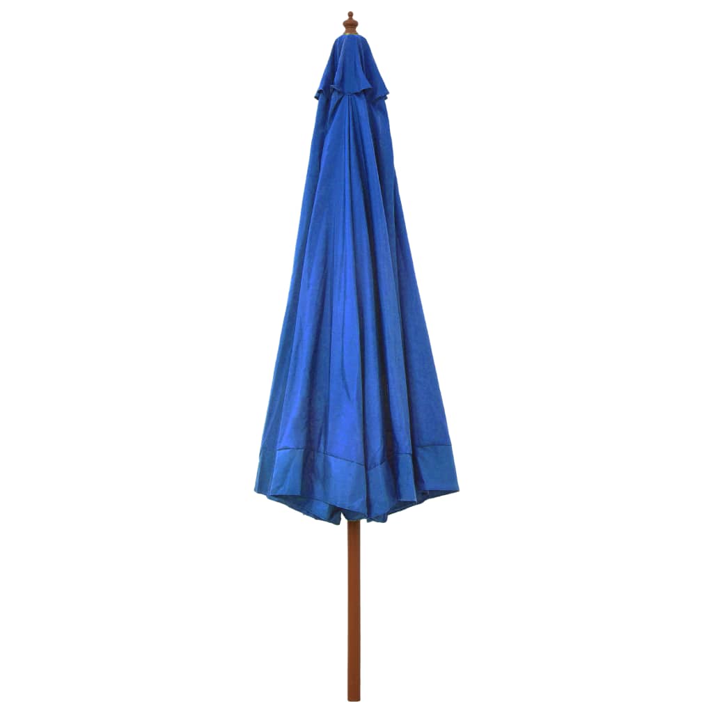 Umbrelă De Soare De Exterior, Stâlp Lemn, Iu, 330 Cm