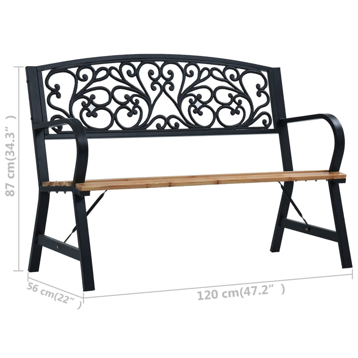 Bancă De Grădină, 120 Cm, Lemn