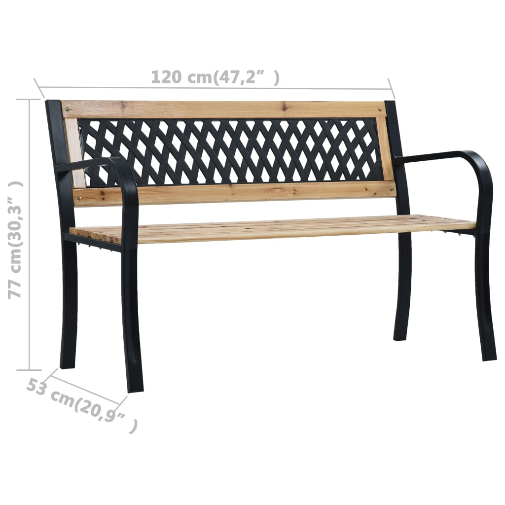 Bancă De Grădină, 120 Cm, Lemn