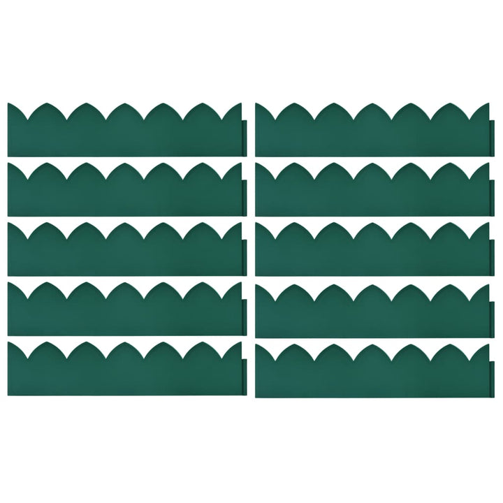 Borduri De Gazon, 10 Buc., Verde, 65X15 Cm, Pp