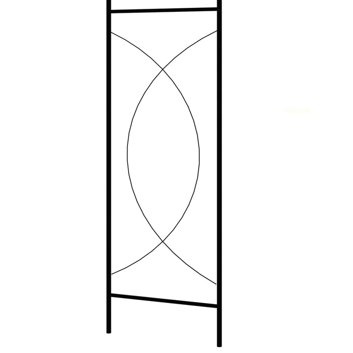 Arcadă De Grădină, Negru, 150 X 34 X 240 Cm, Fier