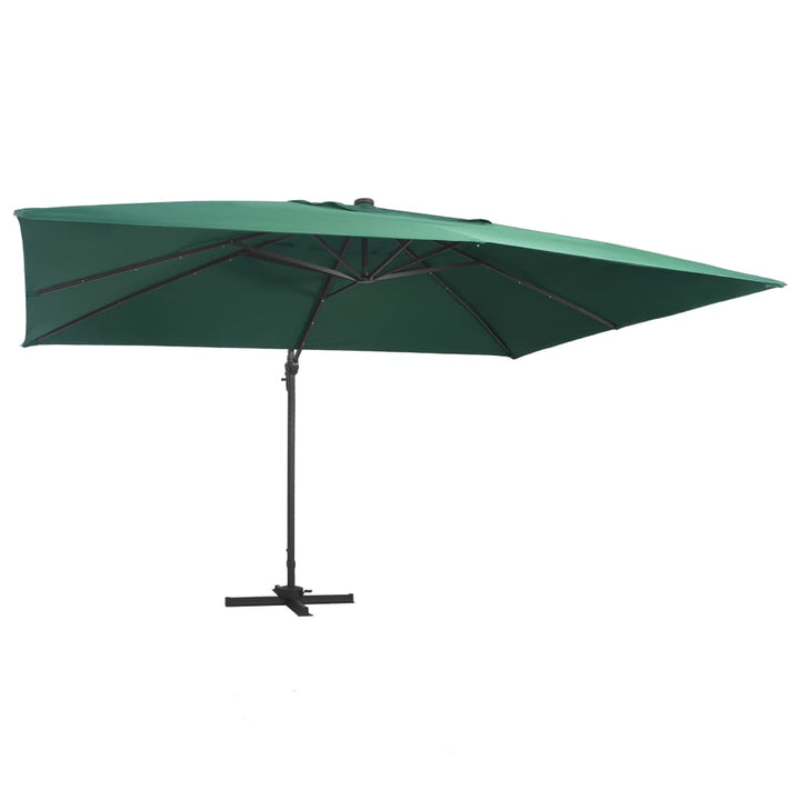 Umbrelă În Consolă Cu Led, Cărămiziu, 400X300 Cm