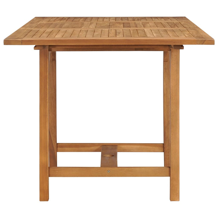 Masă De Grădină Extensibilă (110-160)X80X75Cm Lemn Masiv Tec