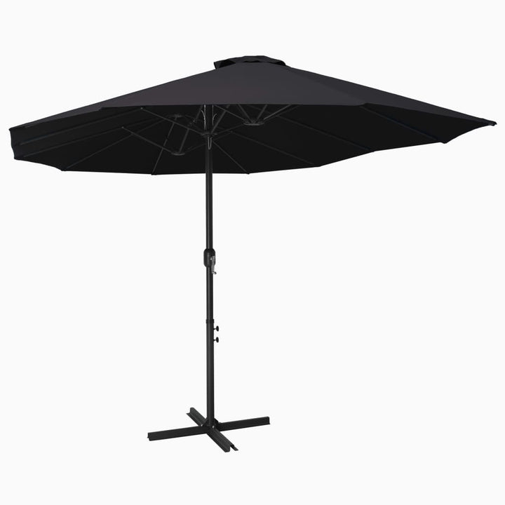 Umbrelă De Soare Cu Stâlp Aluminiu, , 460 X 270 Cm