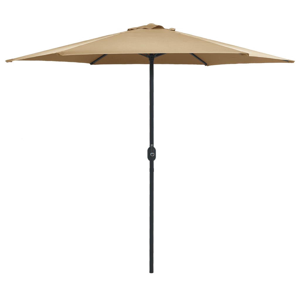 Umbrelă De Soare Cu Stâlp Din Aluminiu, Taupe, 270X246 Cm