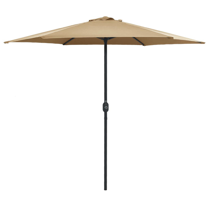 Umbrelă De Soare Cu Stâlp Din Aluminiu, Taupe, 270X246 Cm
