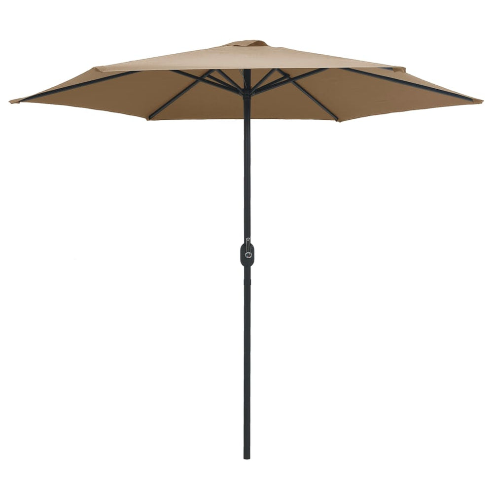 Umbrelă De Soare Cu Stâlp Din Aluminiu, Taupe, 270X246 Cm