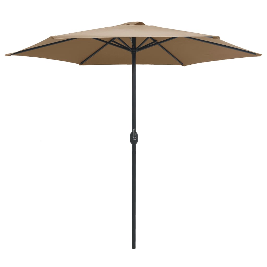 Umbrelă De Soare Cu Stâlp Din Aluminiu, Taupe, 270X246 Cm