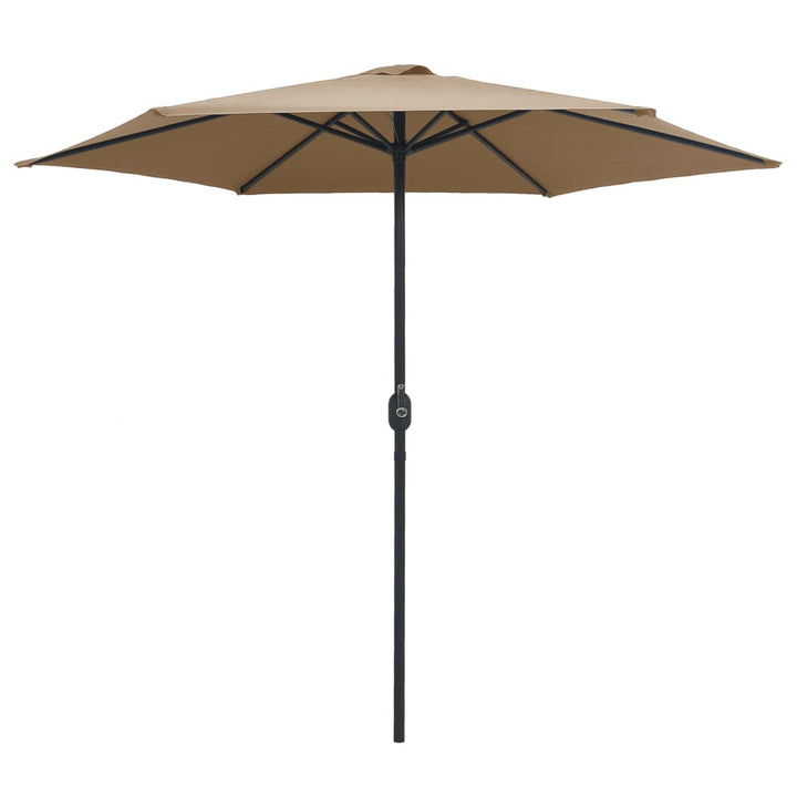 Umbrelă De Soare Cu Stâlp Din Aluminiu, Taupe, 270X246 Cm