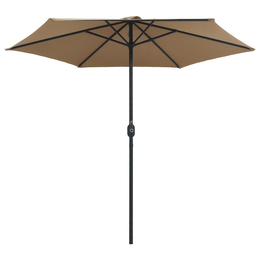 Umbrelă De Soare Cu Stâlp Din Aluminiu, Taupe, 270X246 Cm