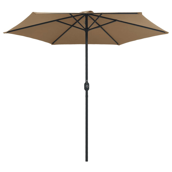 Umbrelă De Soare Cu Stâlp Din Aluminiu, Taupe, 270X246 Cm