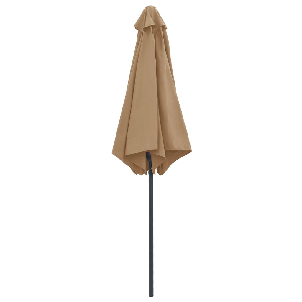 Umbrelă De Soare Cu Stâlp Din Aluminiu, Taupe, 270X246 Cm