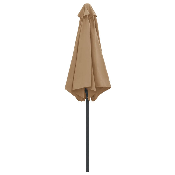Umbrelă De Soare Cu Stâlp Din Aluminiu, Taupe, 270X246 Cm