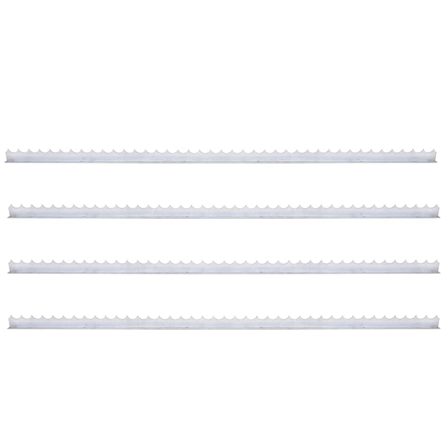 Bandă Cu Țepi De Perete, 4 Buc., Oțel Galvanizat, 1 M