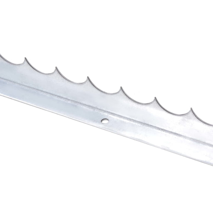 Bandă Cu Țepi De Perete, 4 Buc., Oțel Galvanizat, 1 M