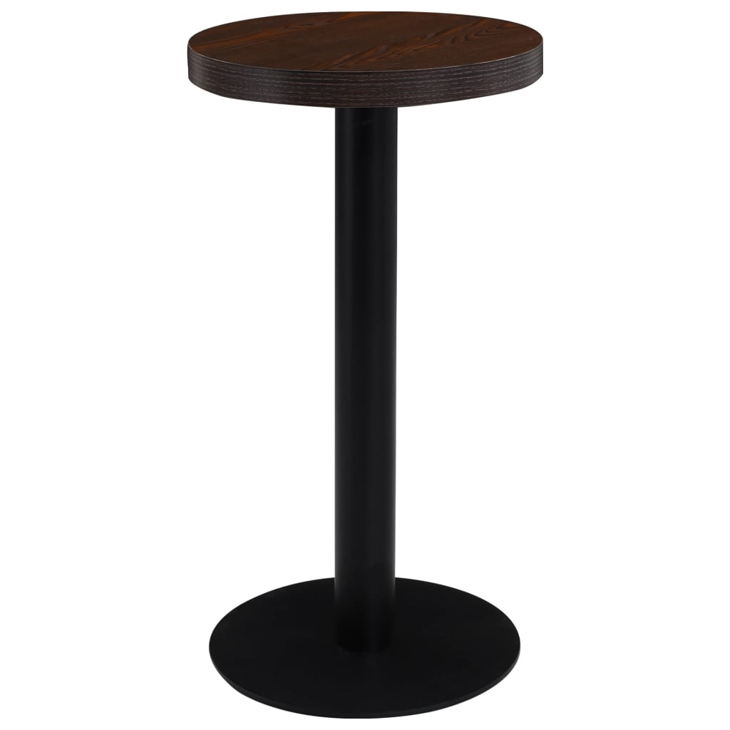 Masă De Bistro, Maro Închis, 60 Cm, Mdf
