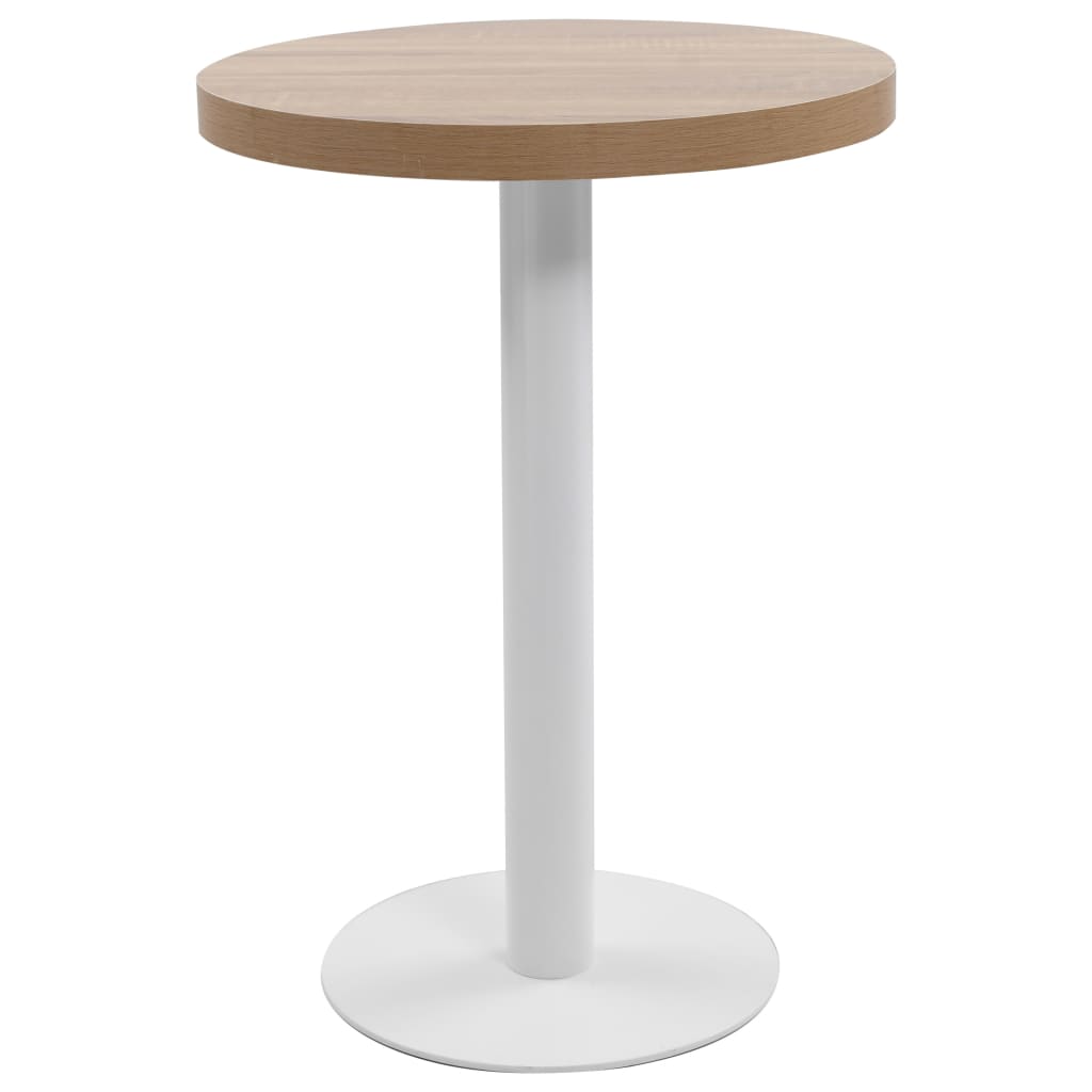 Masă De Bistro, Maro Închis, 60 Cm, Mdf