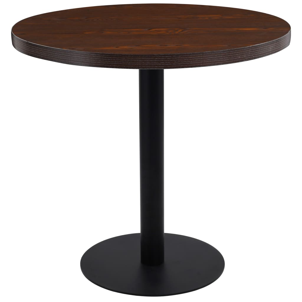 Masă De Bistro, Maro Închis, 60 Cm, Mdf