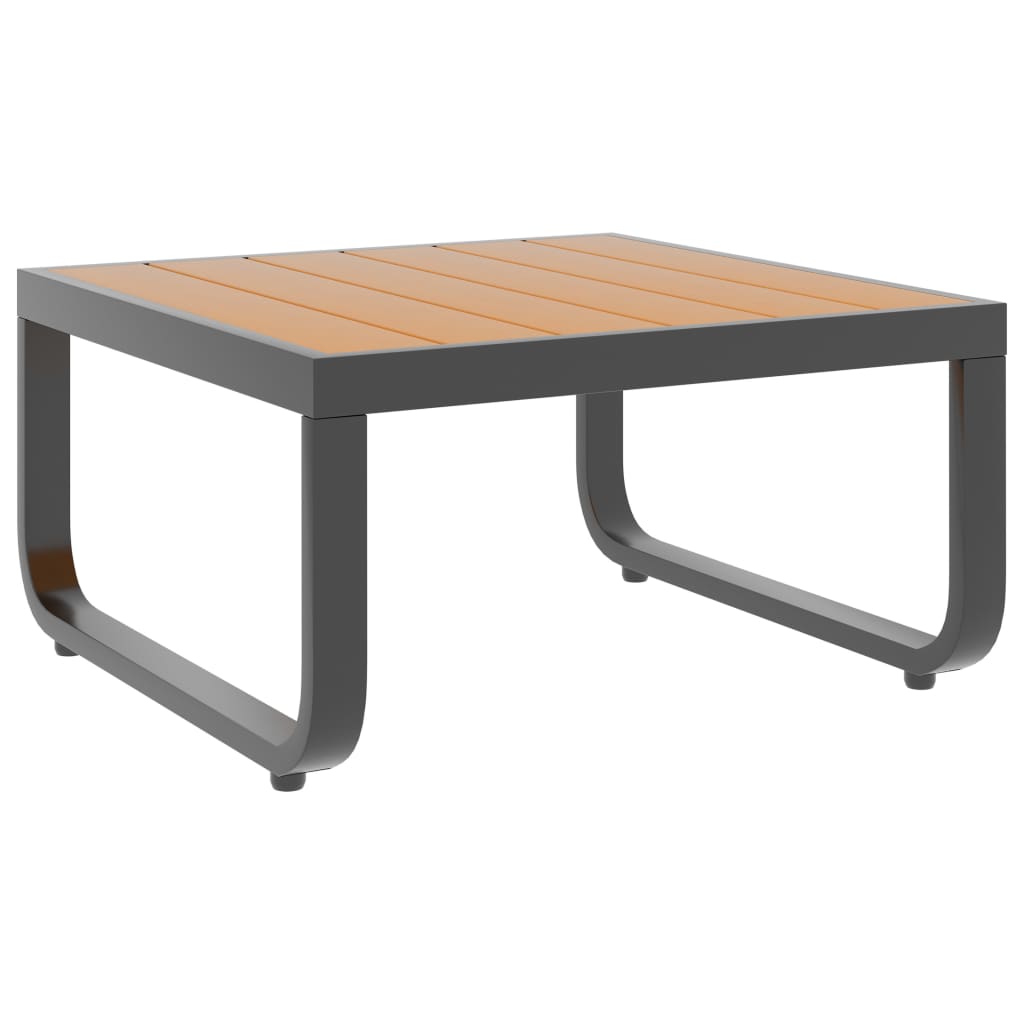 Set Canapea De Grădină Colțar Cu Perne, 4 Piese, Aluminiu, Wpc