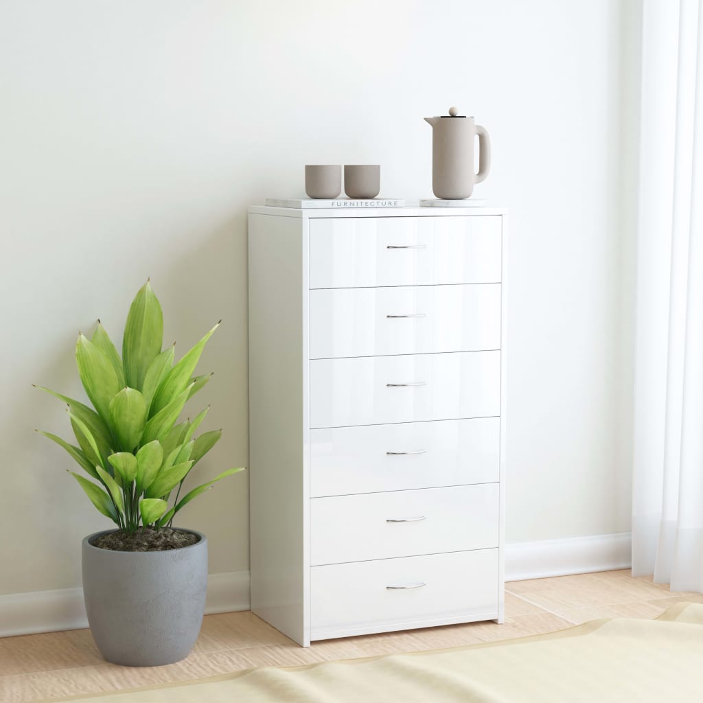 Dulap Cu 6 Sertare, , 50X34X96 Cm, Lemn Prelucrat
