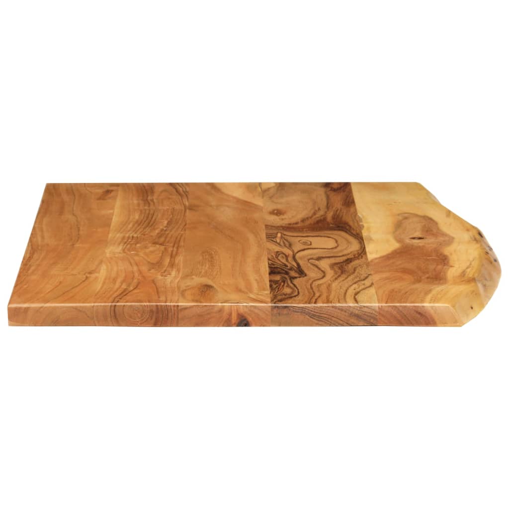 Blat Lavoar De Baie, 80X52X2,5 Cm, Lemn Masiv De Acacia