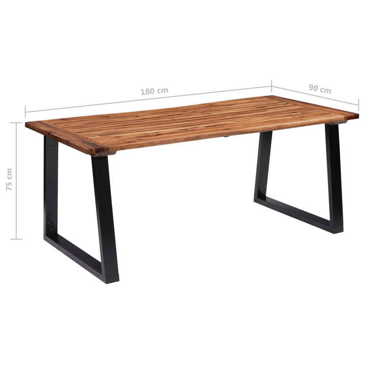 Masă De Bucătărie, 180 X 90 Cm, Lemn Masiv De Acacia