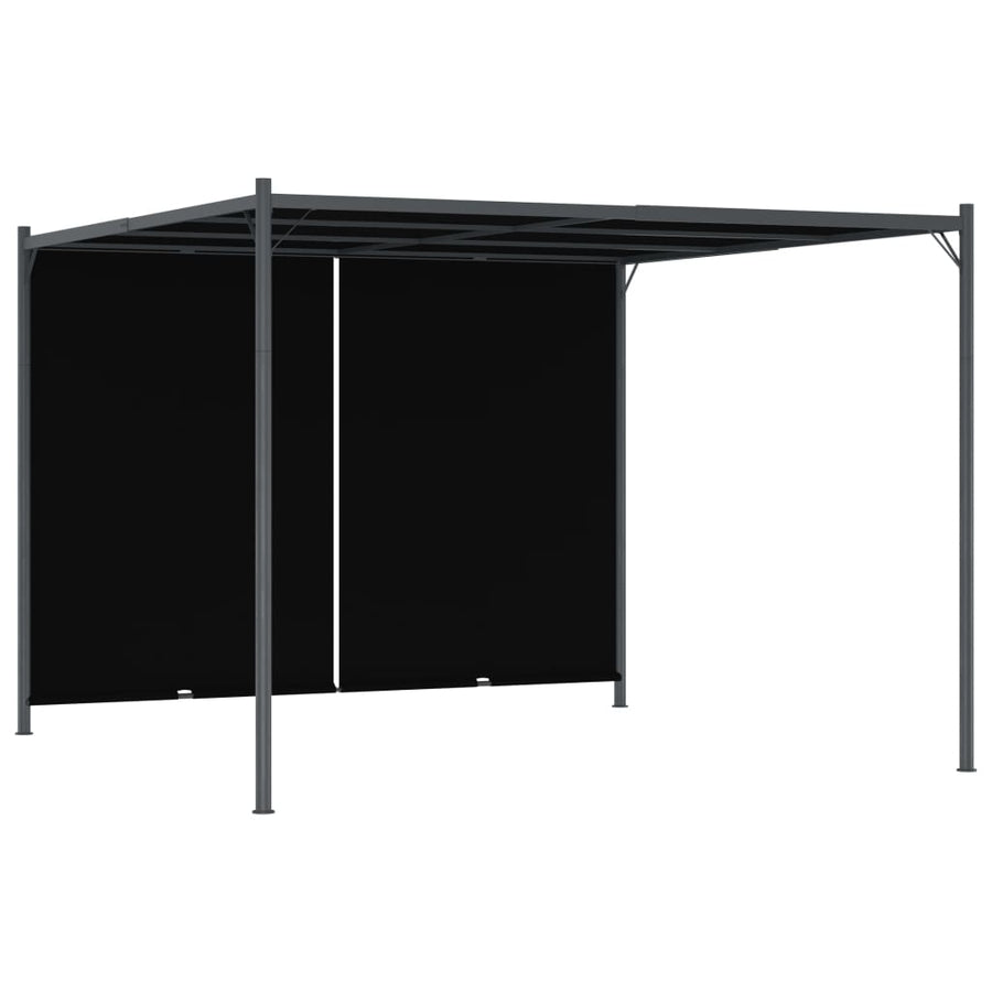 Pergolă De Grădină Cu Acoperiș Retractabil, , 3 X 3 M