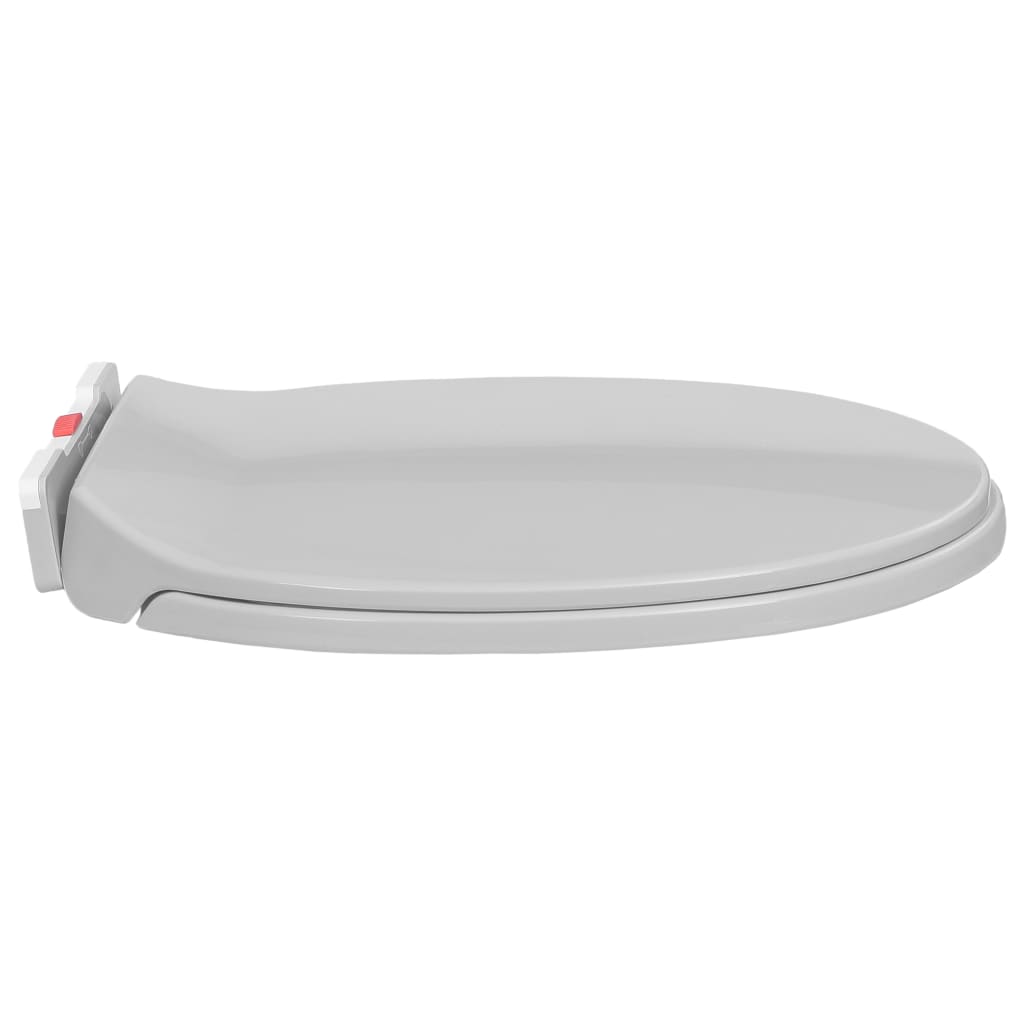 Vixl Capac Wc Cu Închidere Silențioasă, Eliberare Rapidă, Gri, Oval