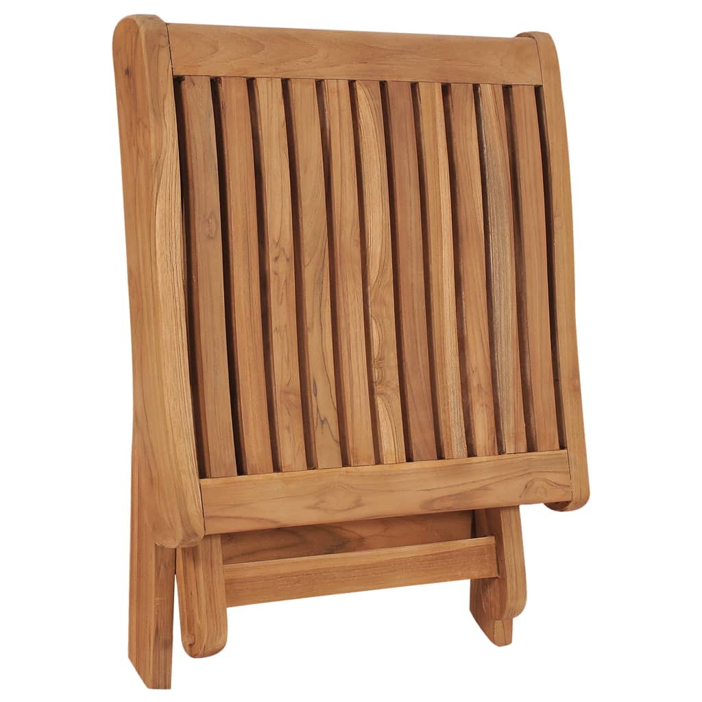 Taburet Pliabil, 46,5 X 49 X 41,5 Cm, Lemn Masiv De Tec